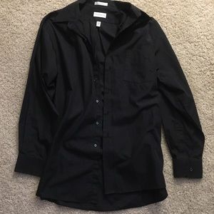 Men’s black button down